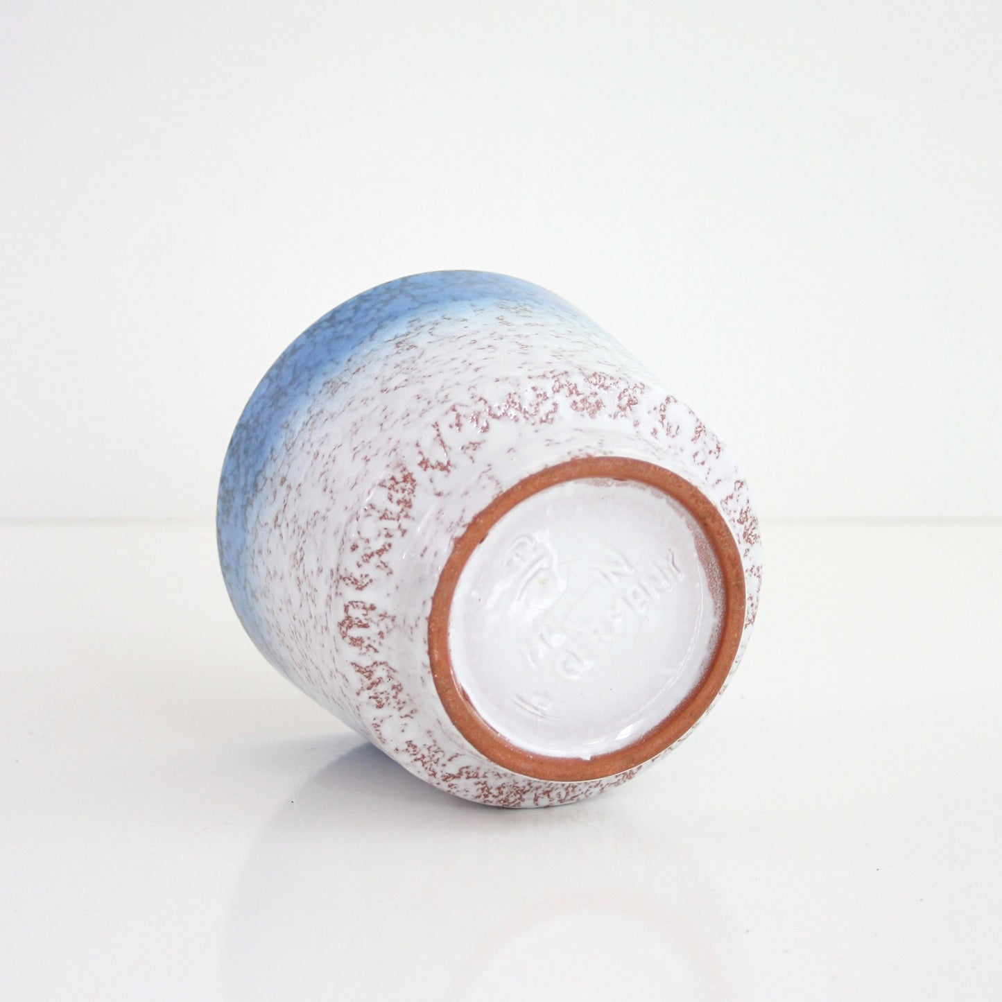 SOLD - Mid Century Blue Ombre West German Pottery Planter