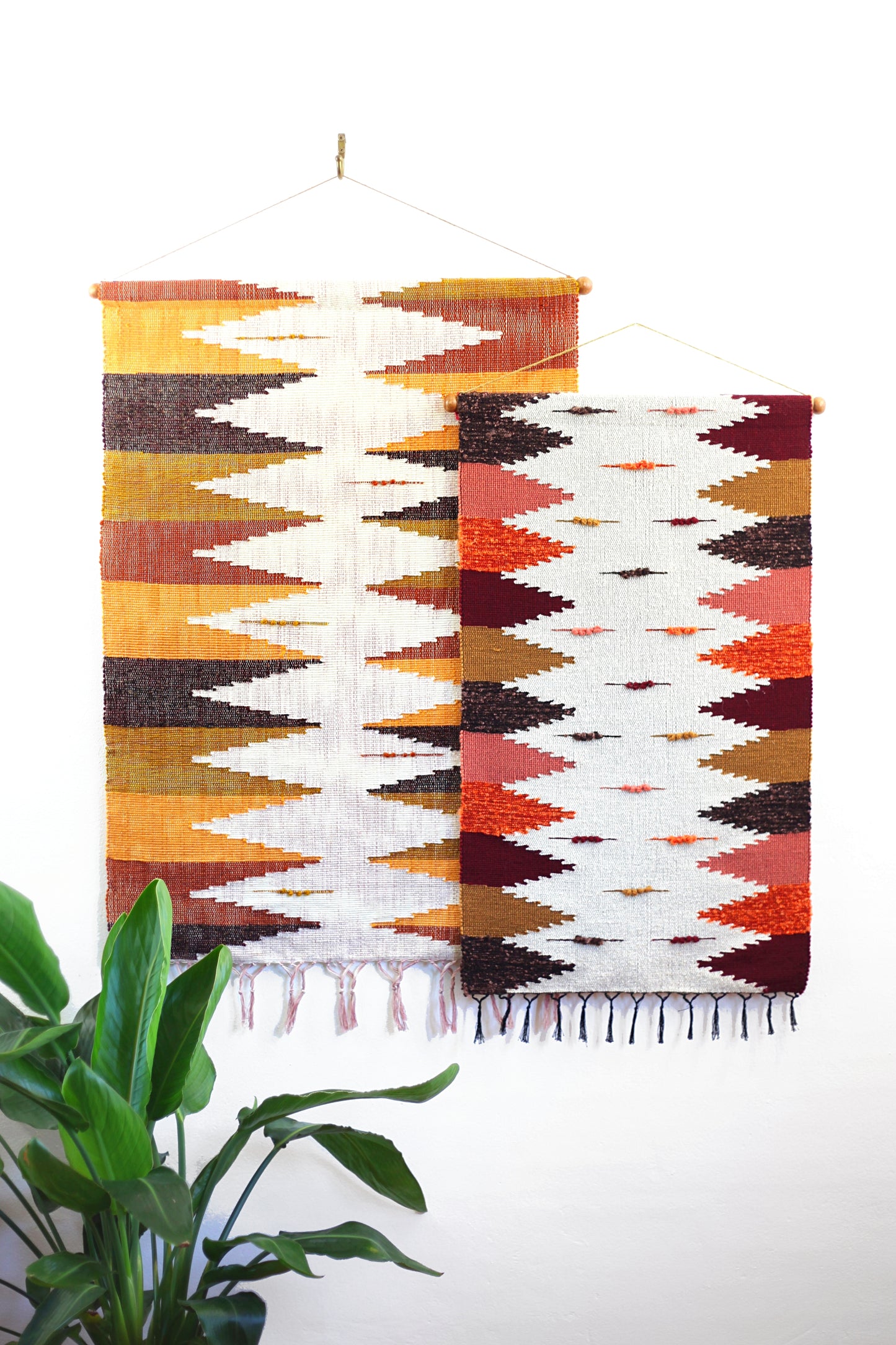 SOLD - Vintage Handwoven Wall Hanging