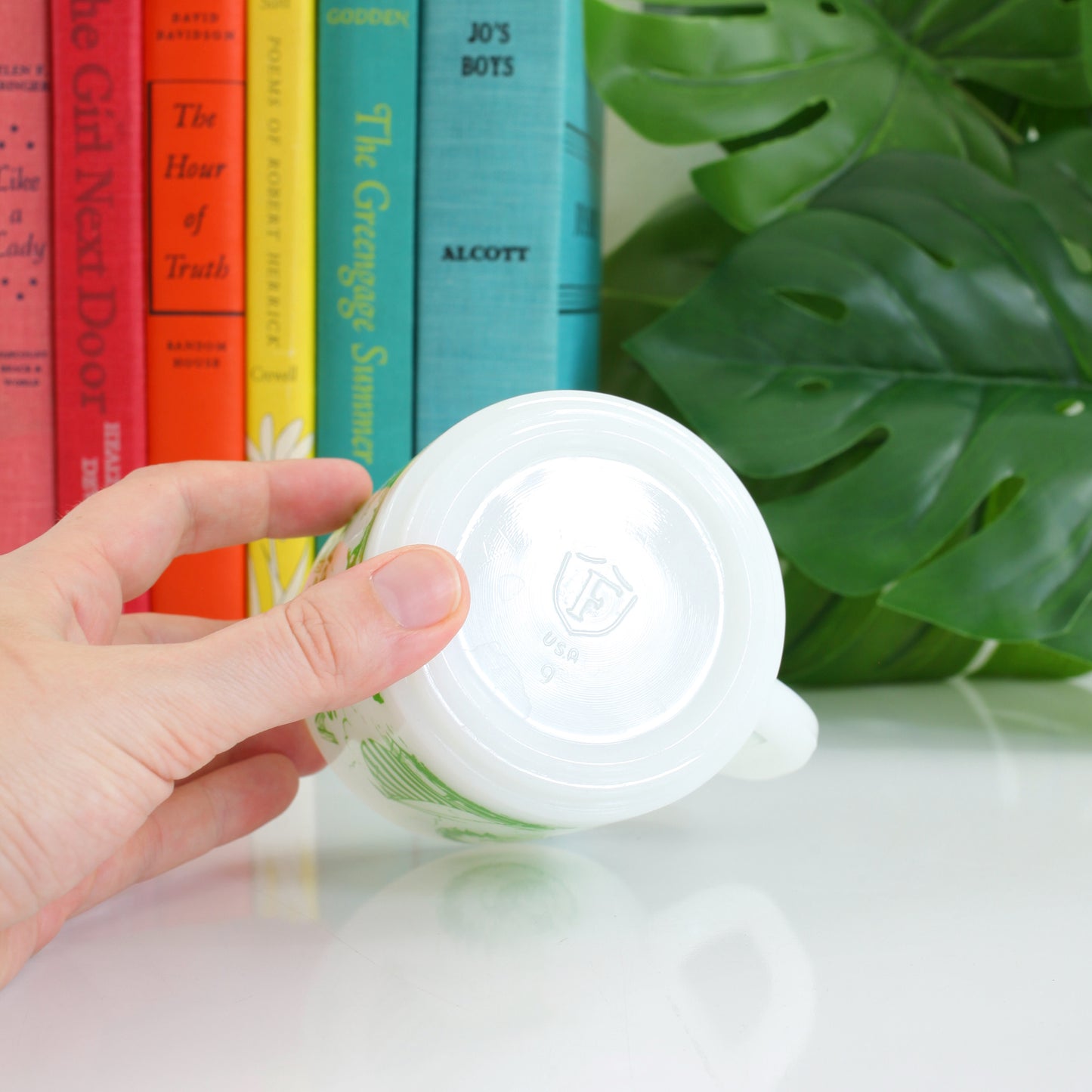 SOLD - Vintage Allegany State Park Milk Glass Mug