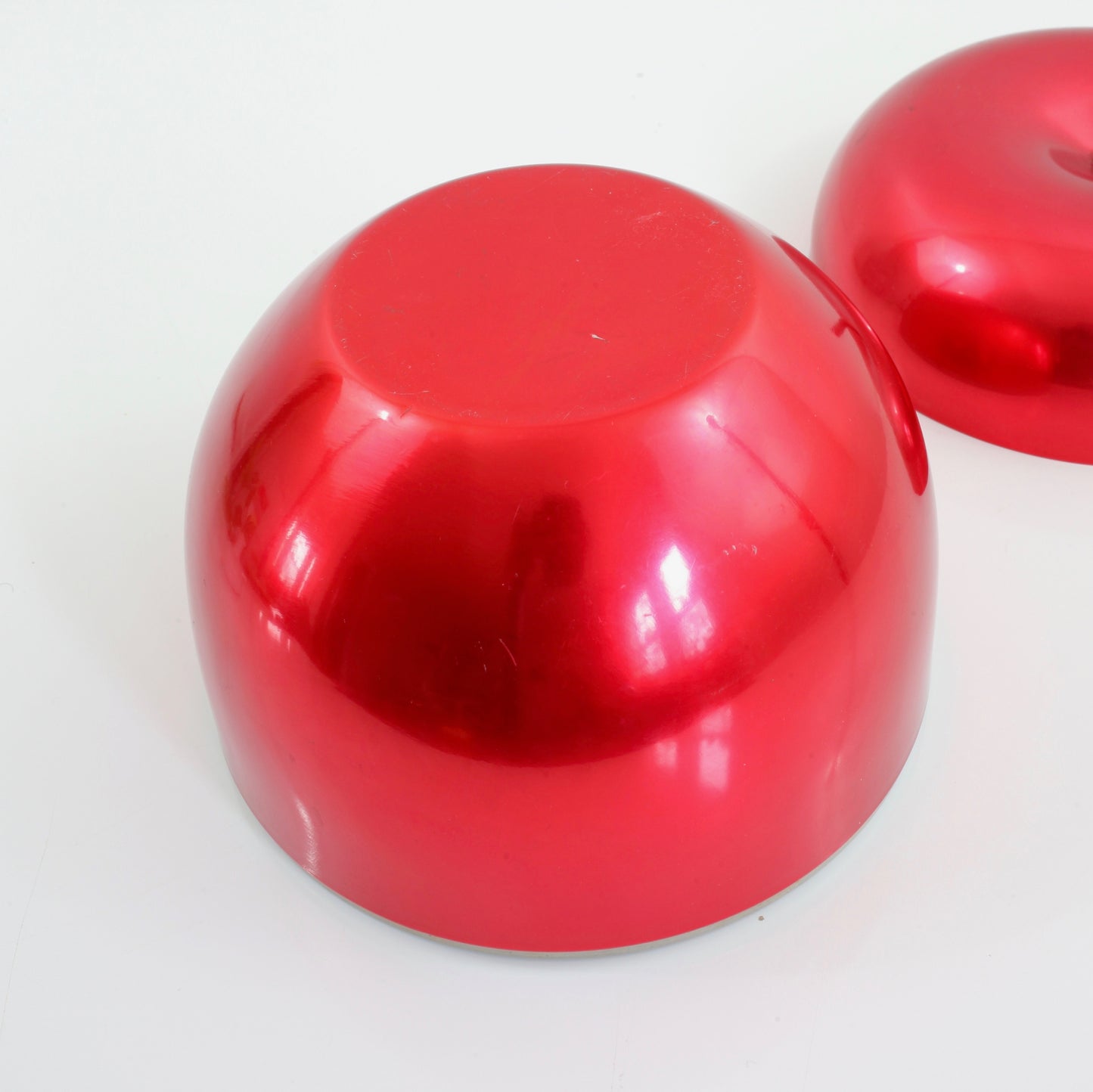 SOLD - Vintage Anodized Aluminum Red Apple Ice Bucket