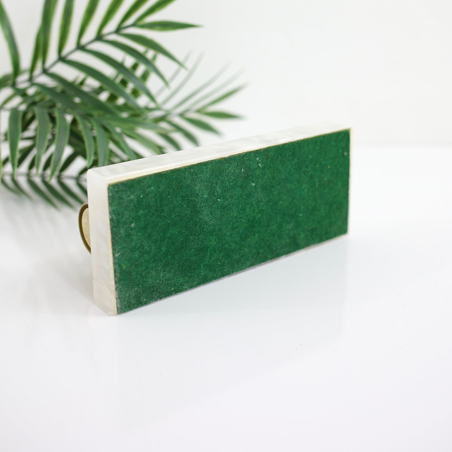 SOLD - Vintage Brass & Marble Perpetual Desk Calendar