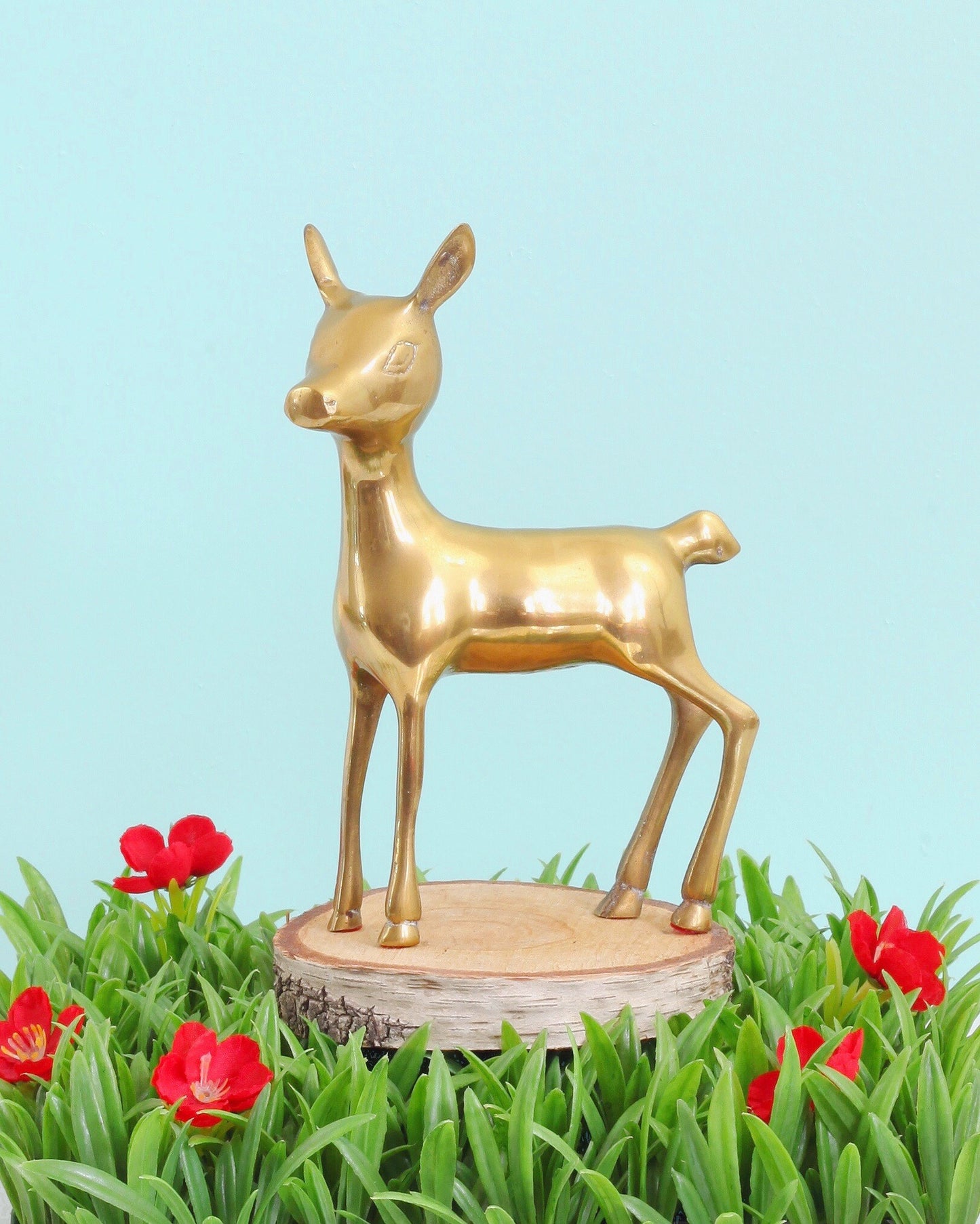 SOLD - Mid Century Modern Brass Deer