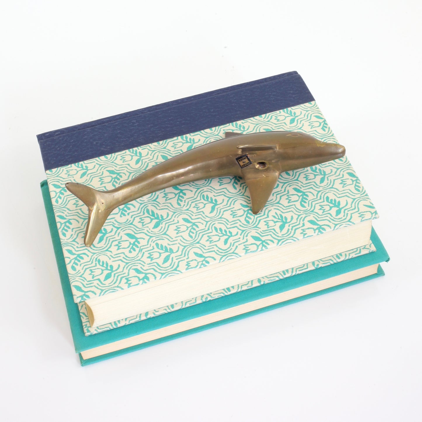 SOLD - Vintage Brass Dolphin Figurine