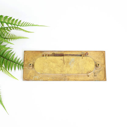 SOLD - Vintage Brass 'Papers' Mail Slot