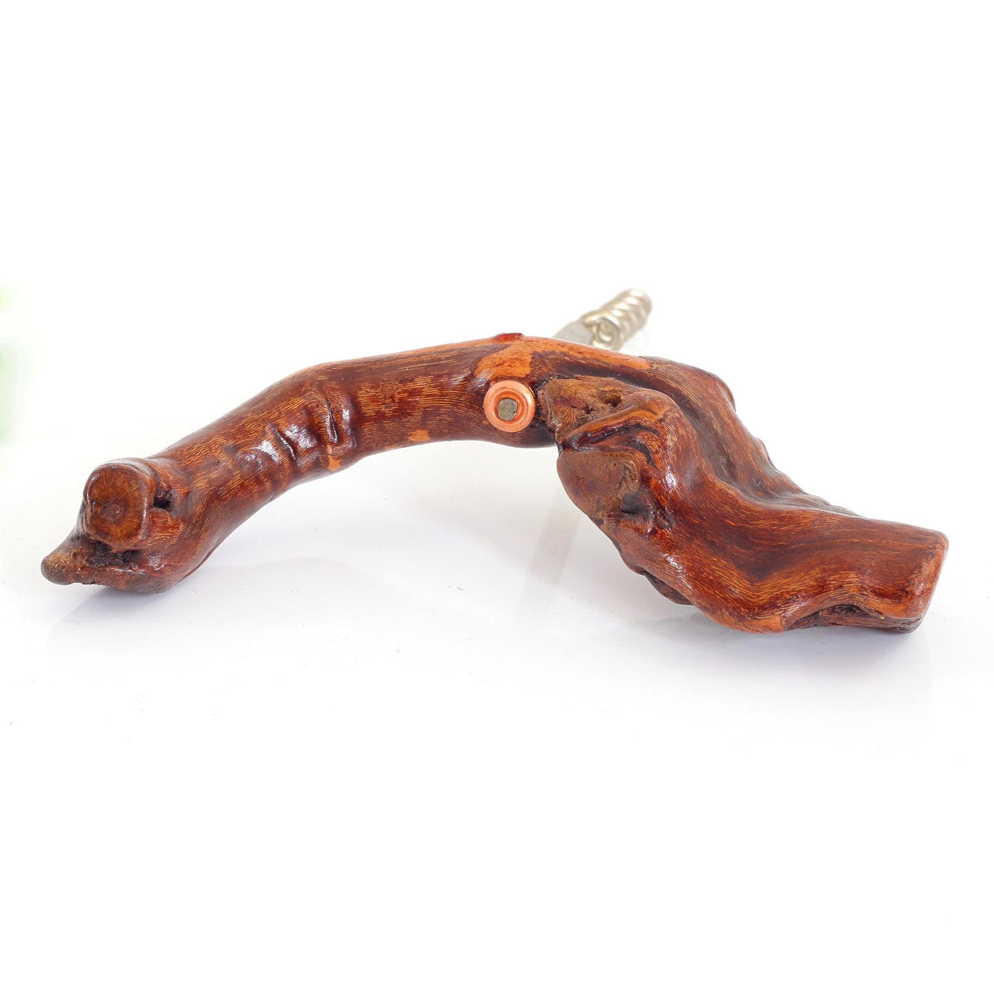 SOLD - Vintage Burl Wood Corkscrew
