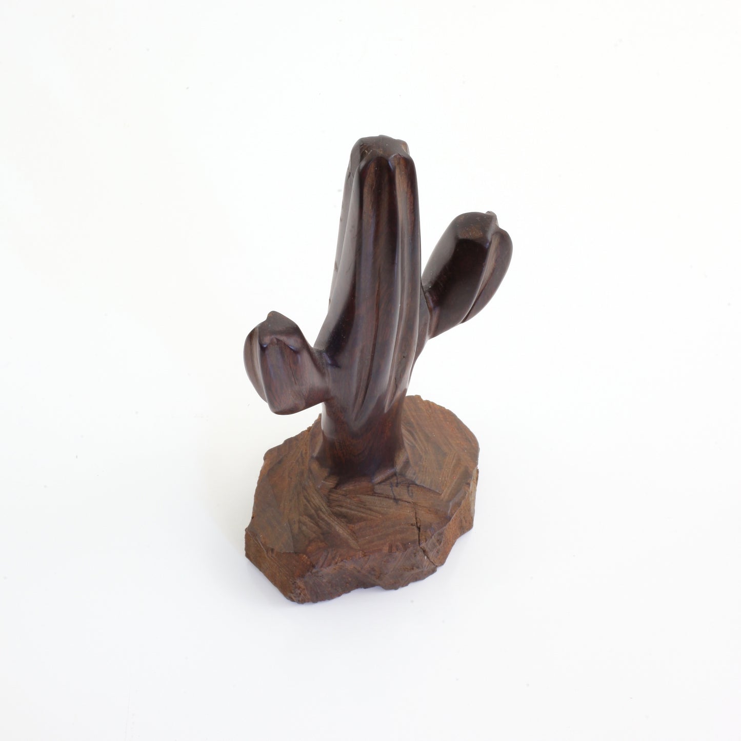 SOLD - Vintage Carved Wood Cactus