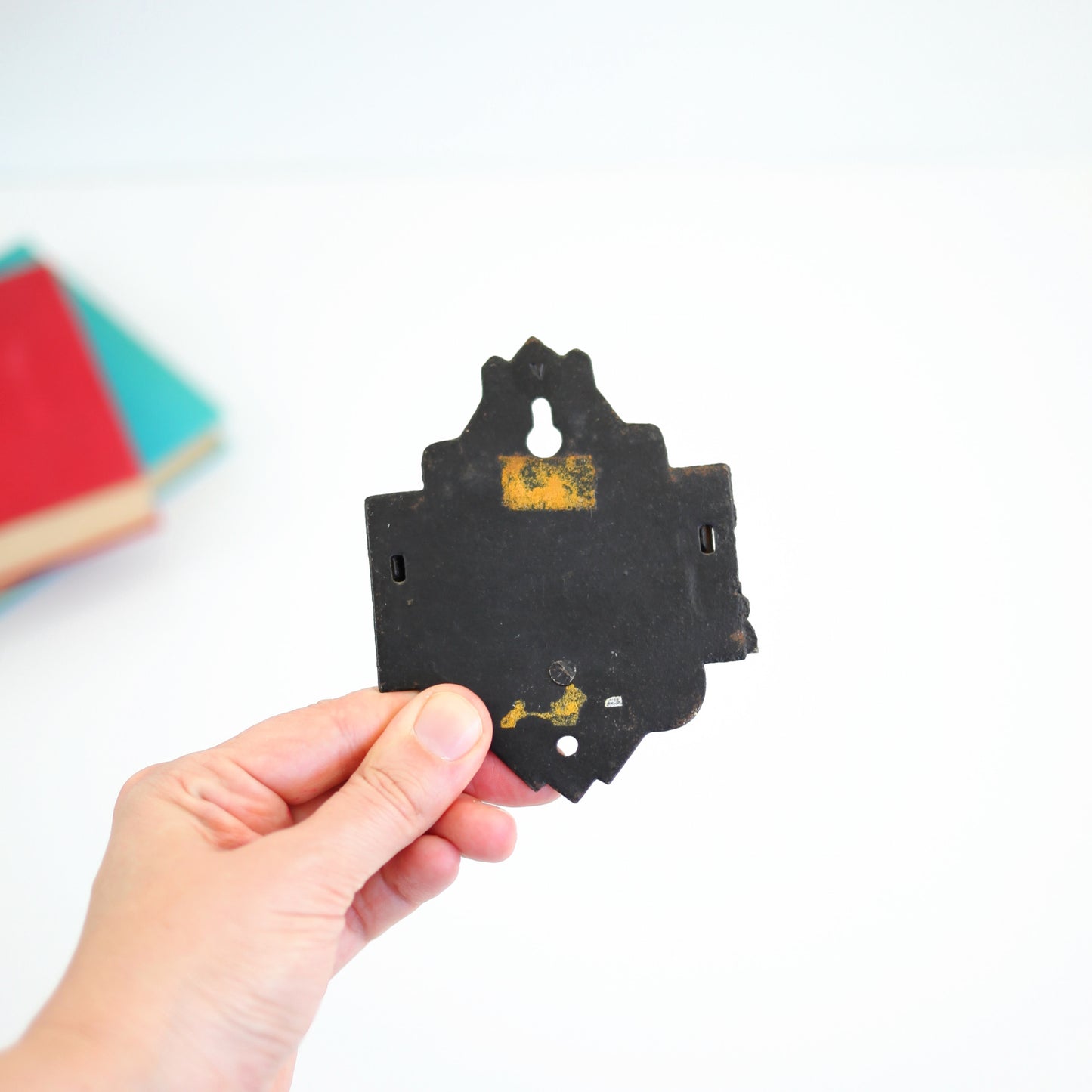 SOLD - Vintage Cast Iron Match Holder