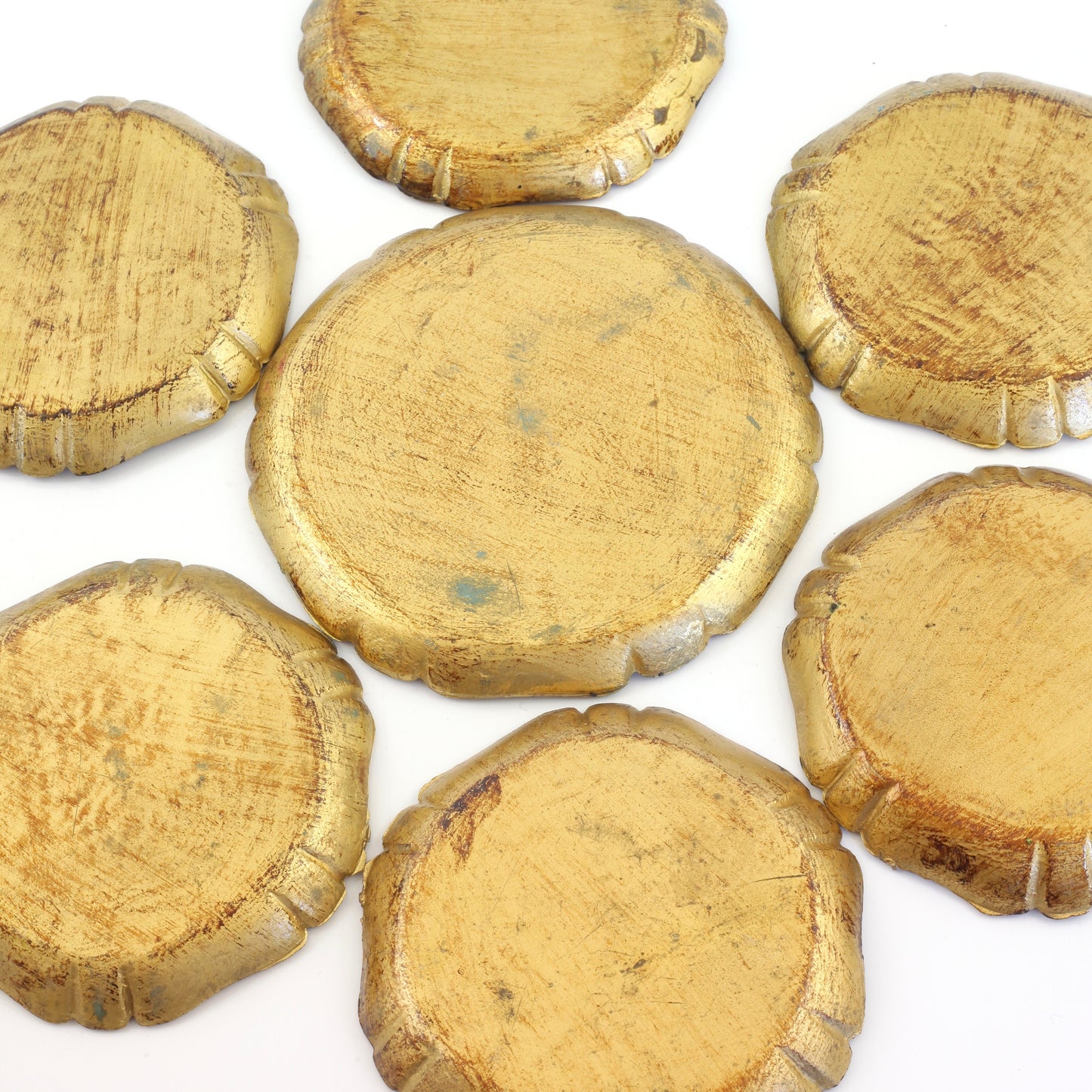 SOLD - Vintage Italian Florentine Coasters Set