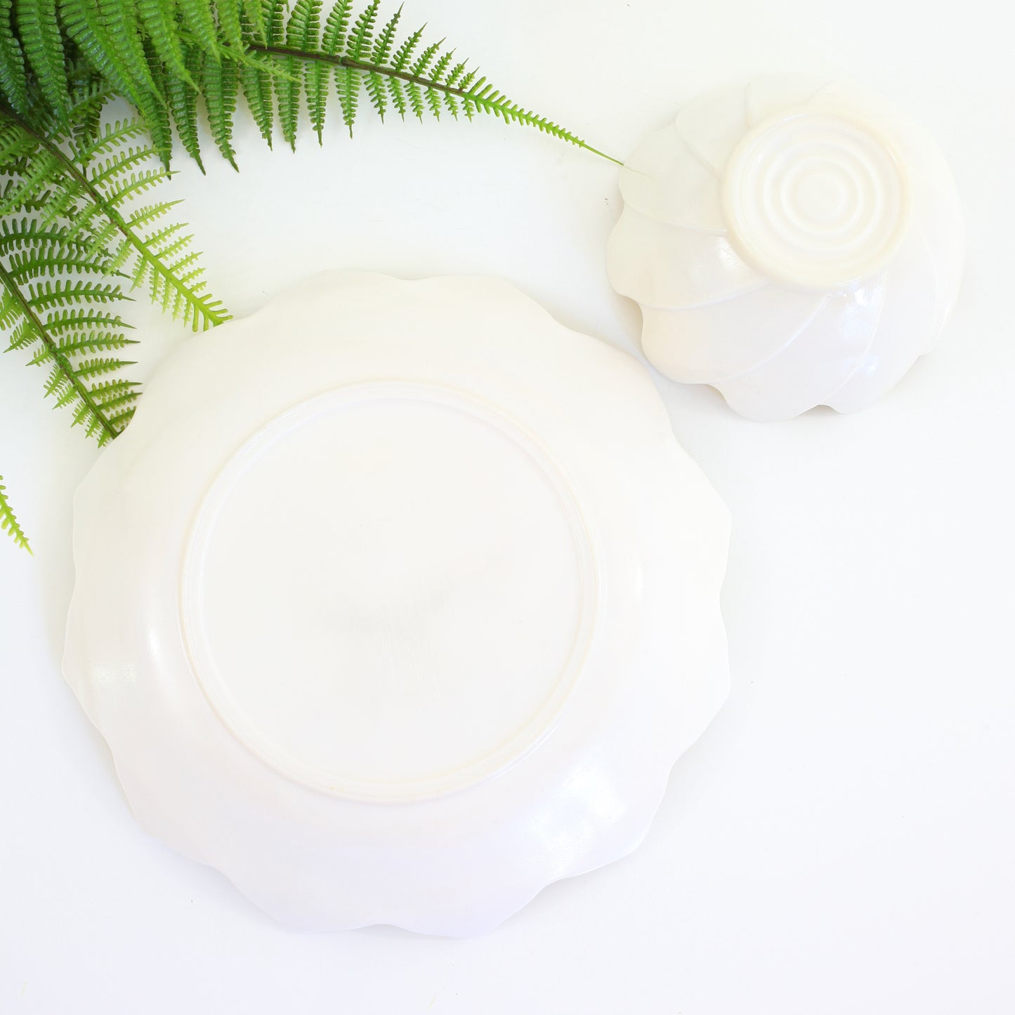 Vintage Fire King Yellow Lotus Blossom Dishes