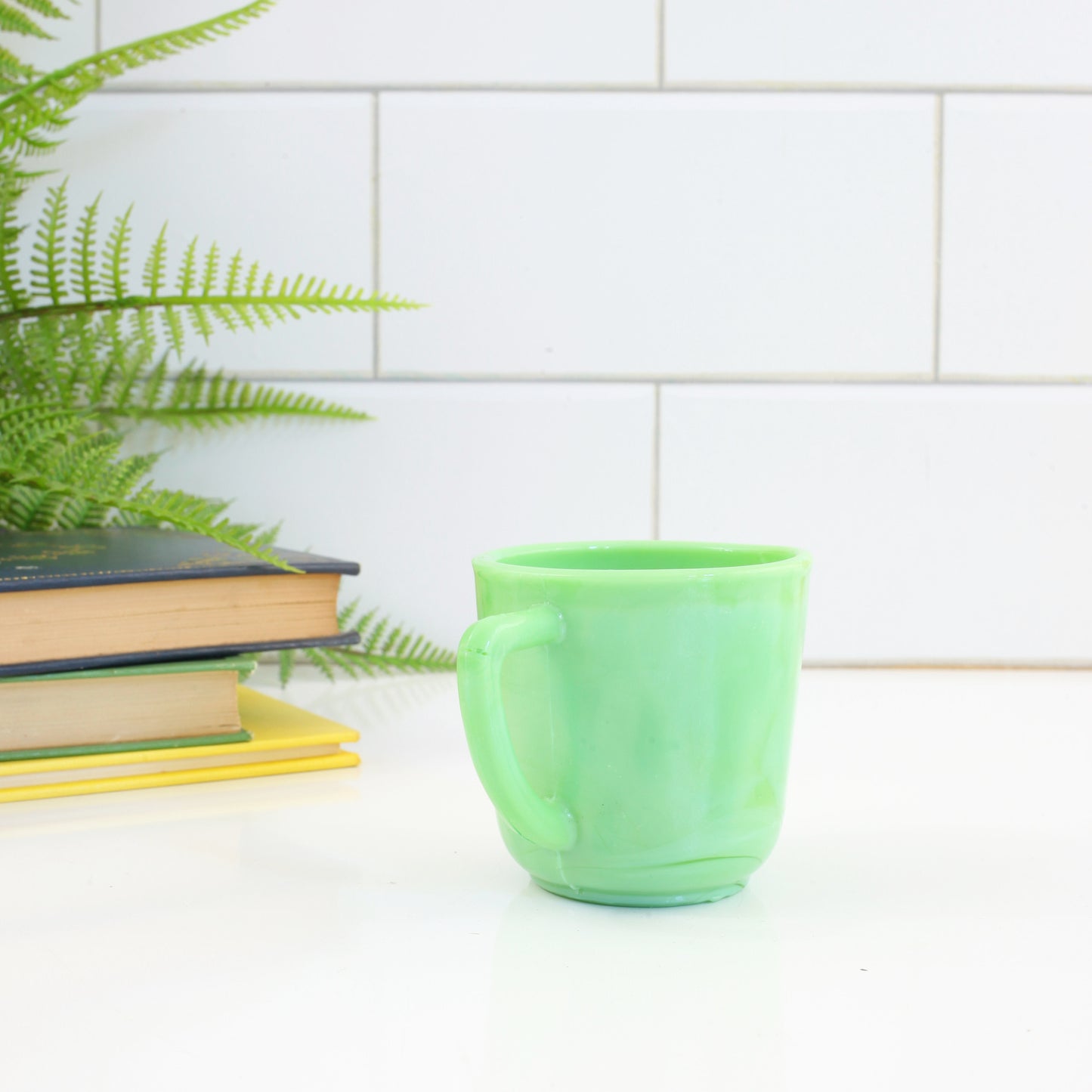 SOLD - Vintage 1940s Akro Agate Demitasse Cup