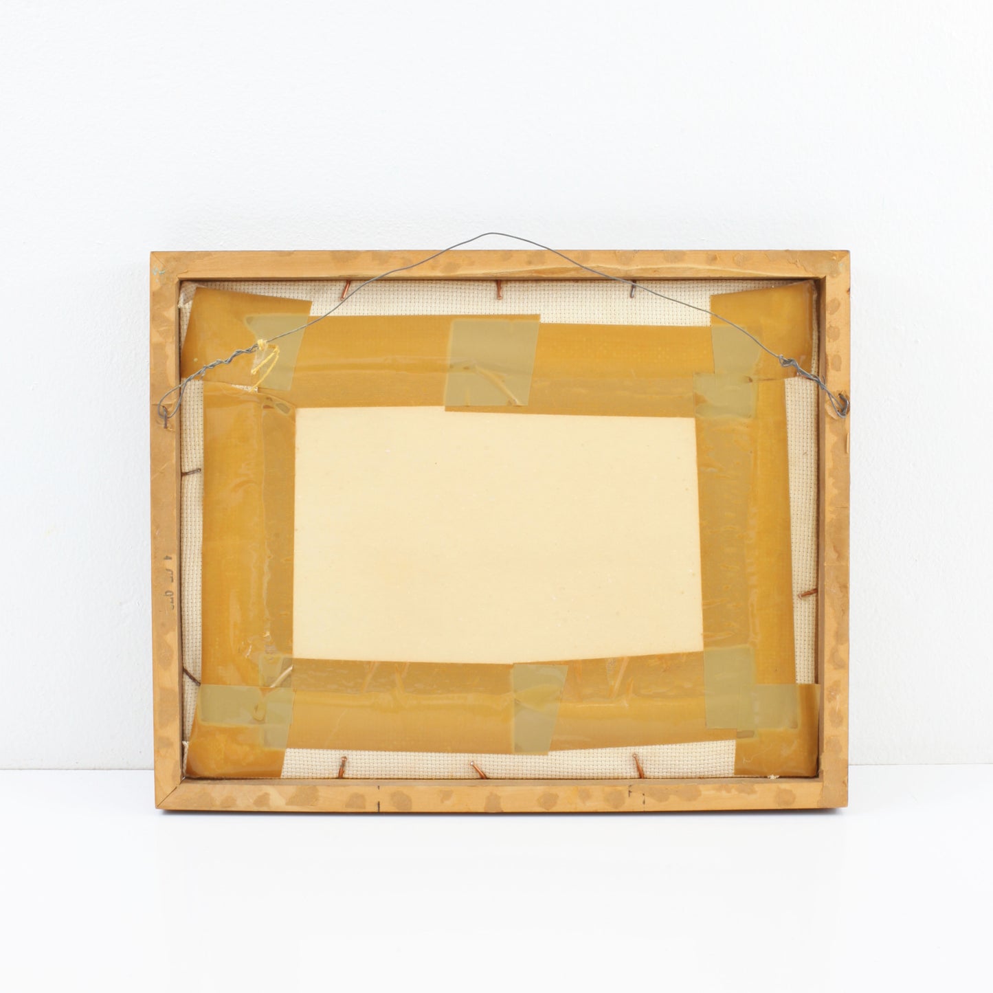 SOLD - Vintage Home Sweet Home Framed Cross Stitch