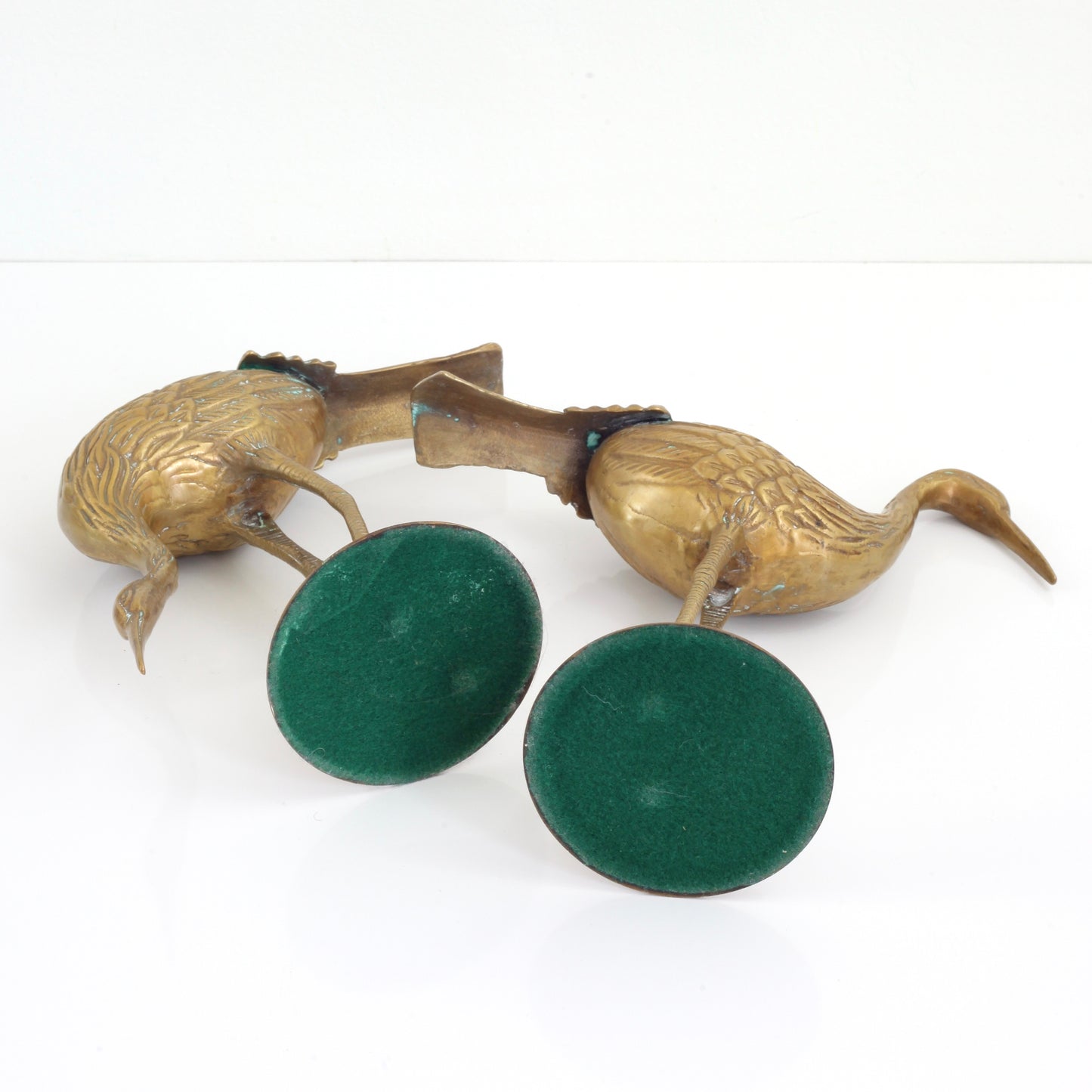 SOLD - Mid Century Modern Large Brass Cranes