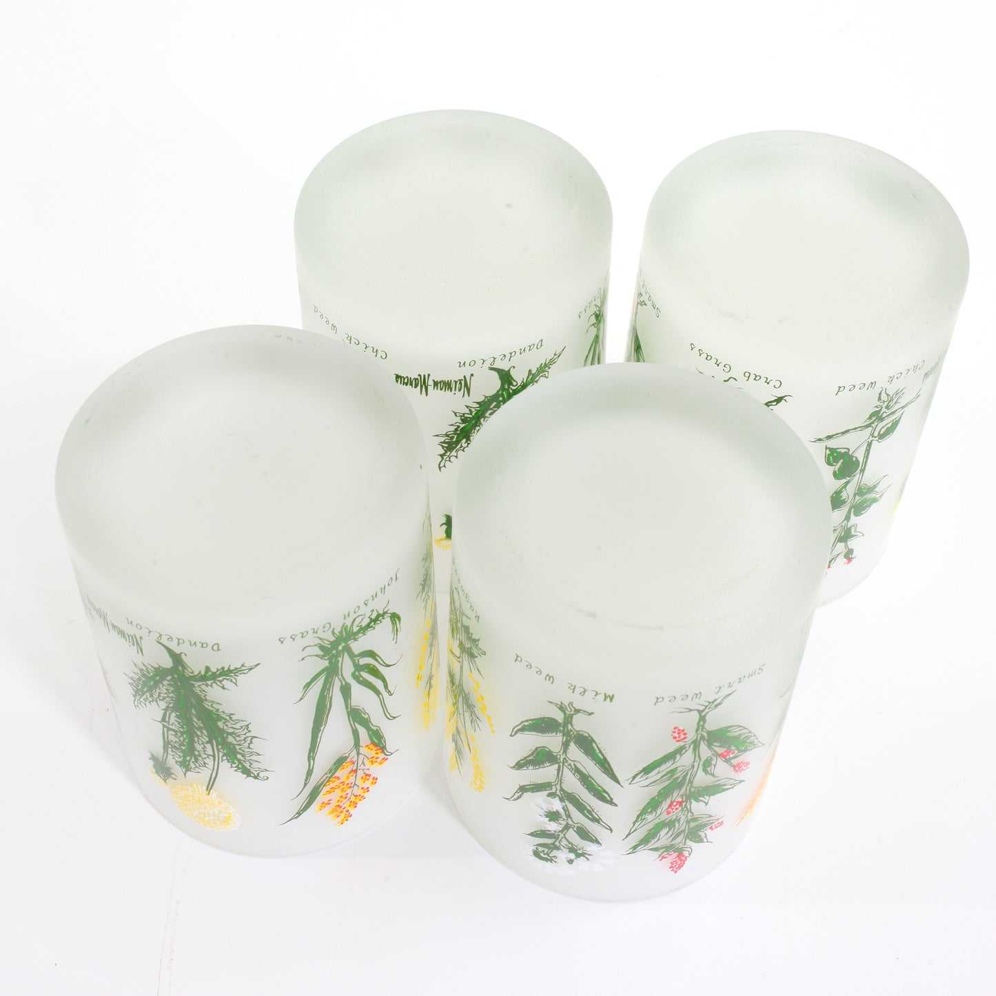 SOLD - Vintage Neiman Marcus Wildflower Glasses