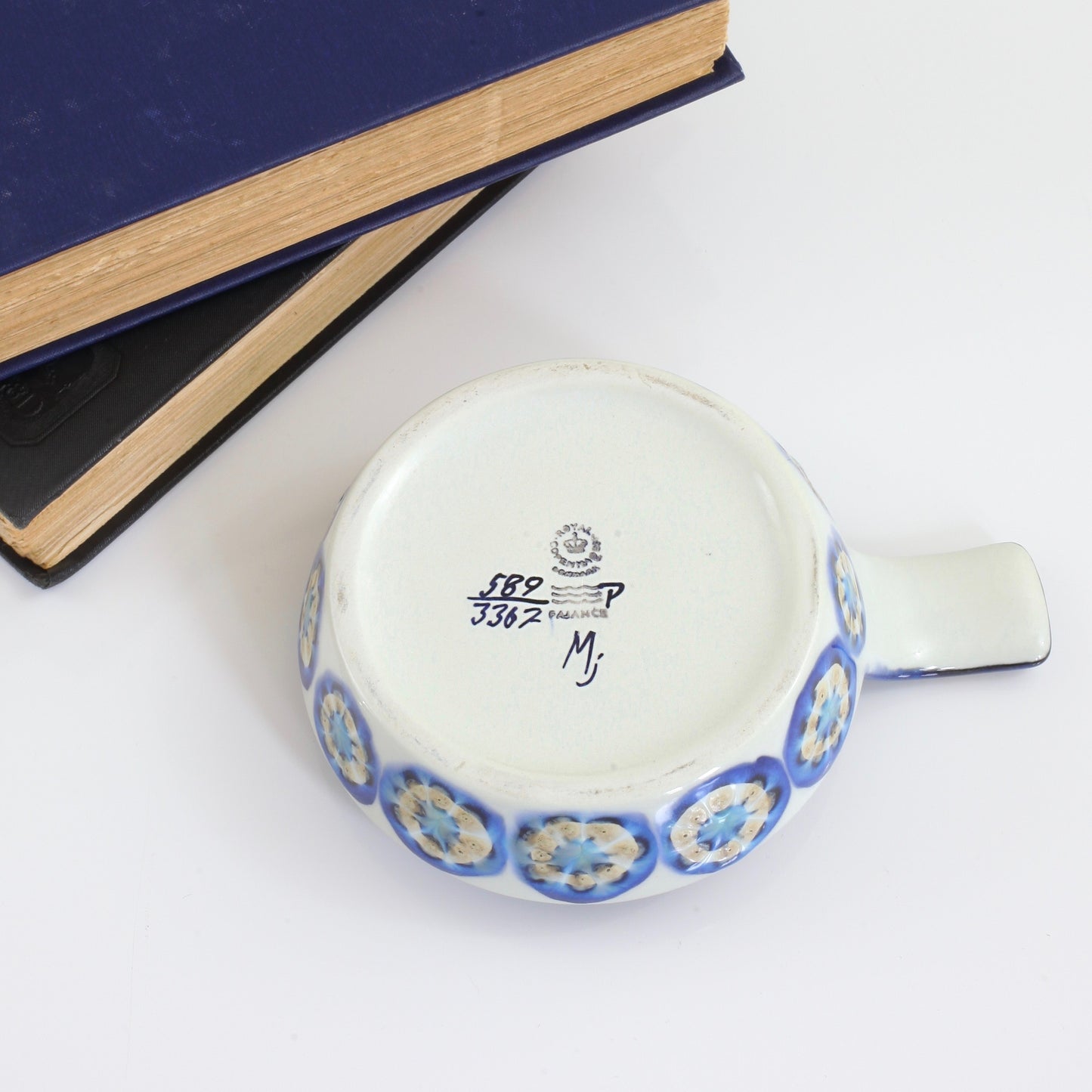SOLD - Danish Modern Royal Copenhagen Fajance Ceramic Candle Holder 589/3362
