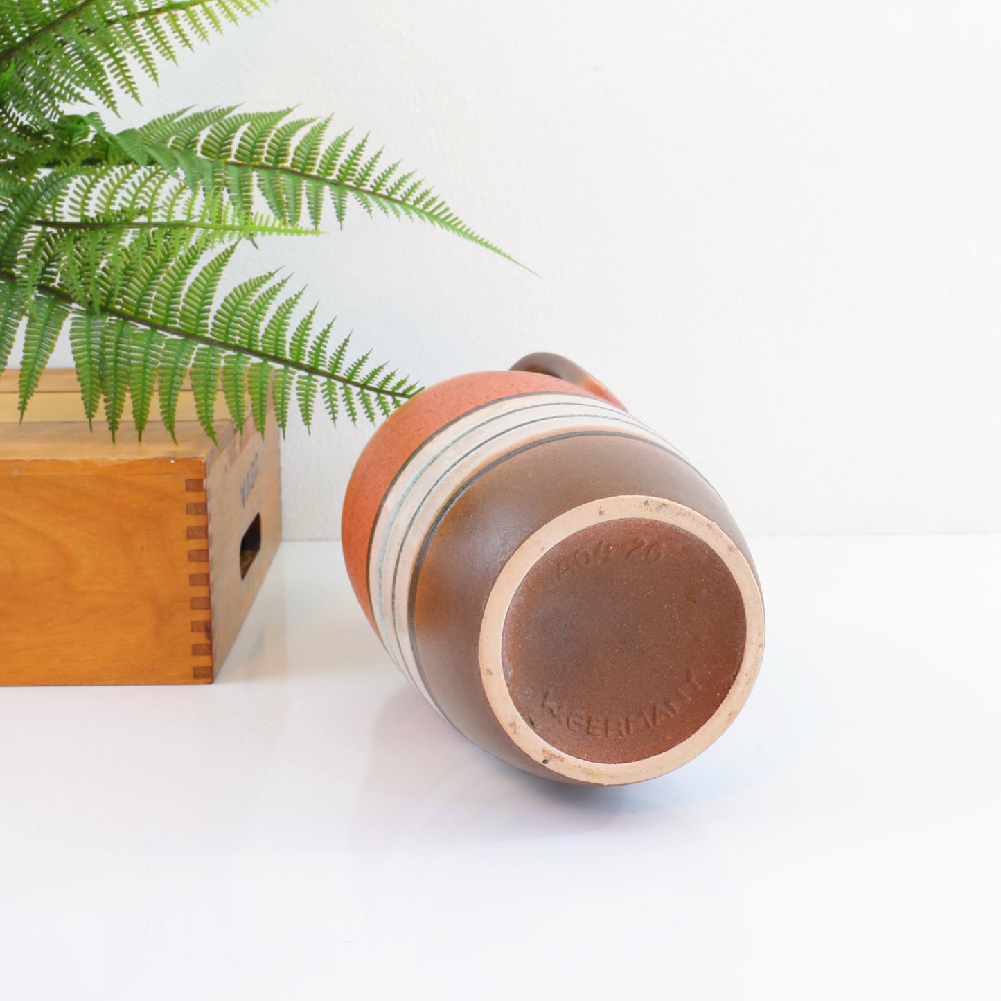 Mid Century West German Pottery Vase by Scheurich Keramik / 404-26