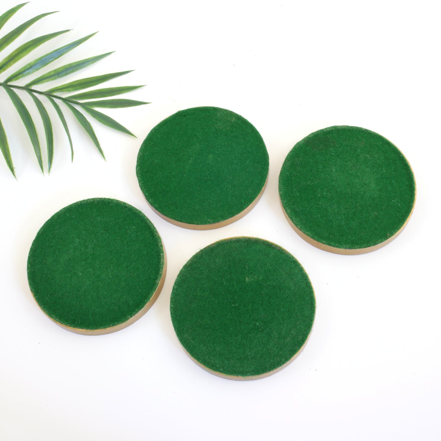 SOLD - Vintage Enamel Buckler's of NY Coasters