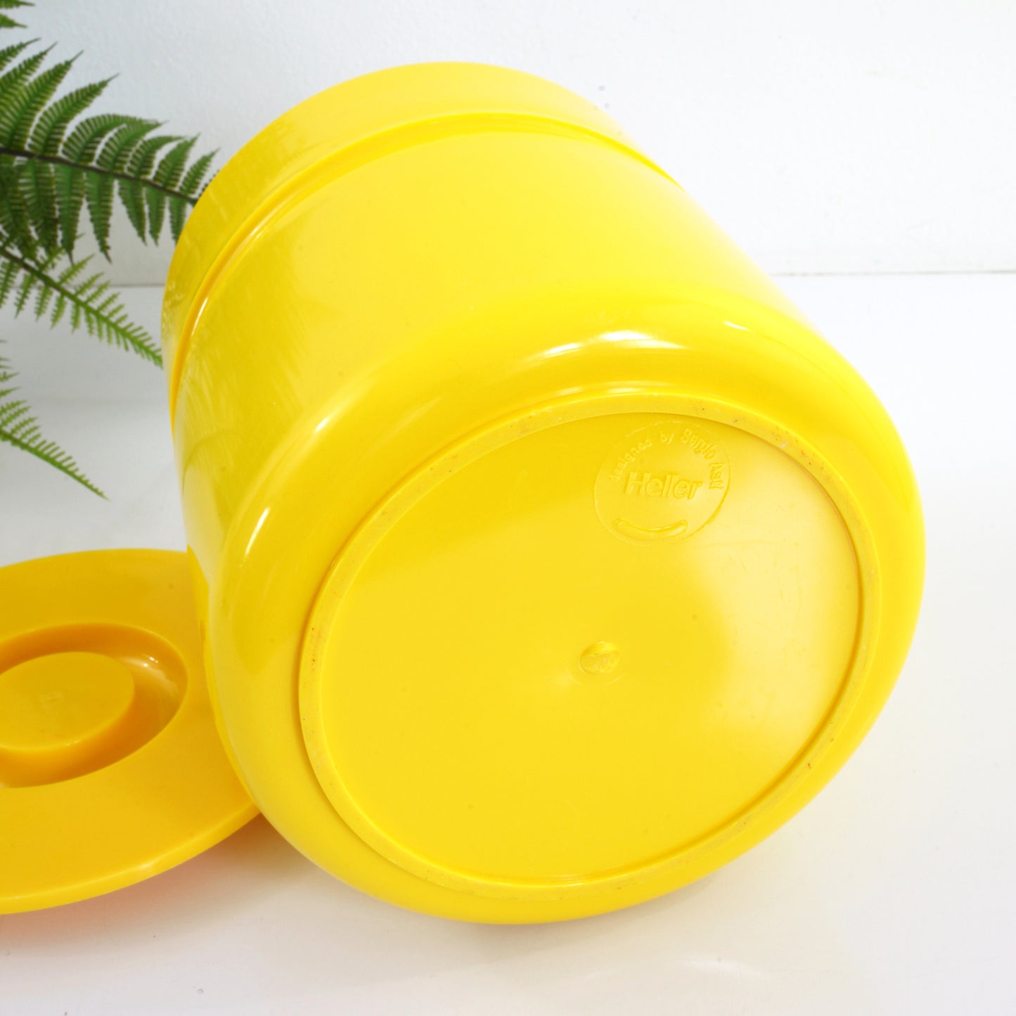 SOLD - Mid Century Modern Yellow Ice Bucket by Sergio Asti for Heller