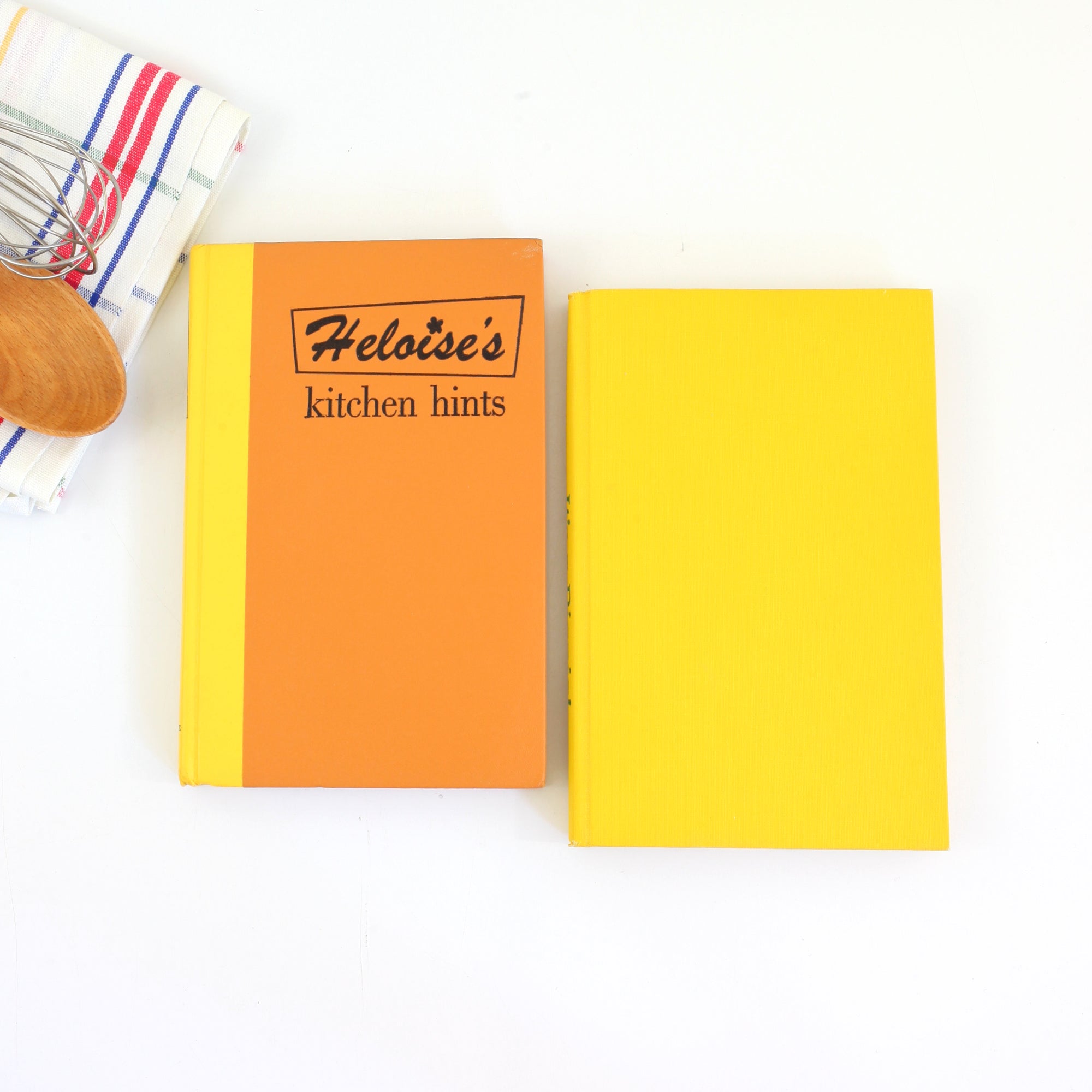 Basic Cookbook Yellow Vintage Yellow & Orange Cookbook Collection / Colorful Vintage Book St ...