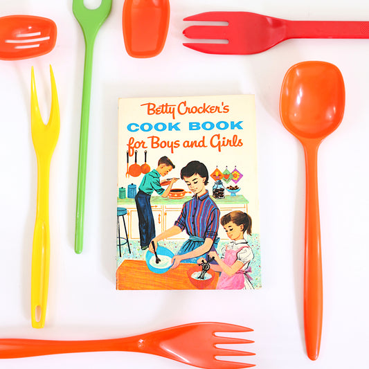 SOLD - Betty Crocker's Cook Book for Boys and Girls / Vintage 1957 Spiral Bound Cookbook *Free US Shipping*