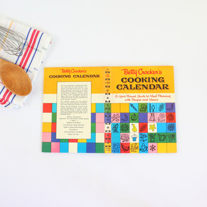 SOLD - Betty Crocker's Cooking Calendar / Vintage 1962 Spiral Bound Cookbook *Free US Shipping*