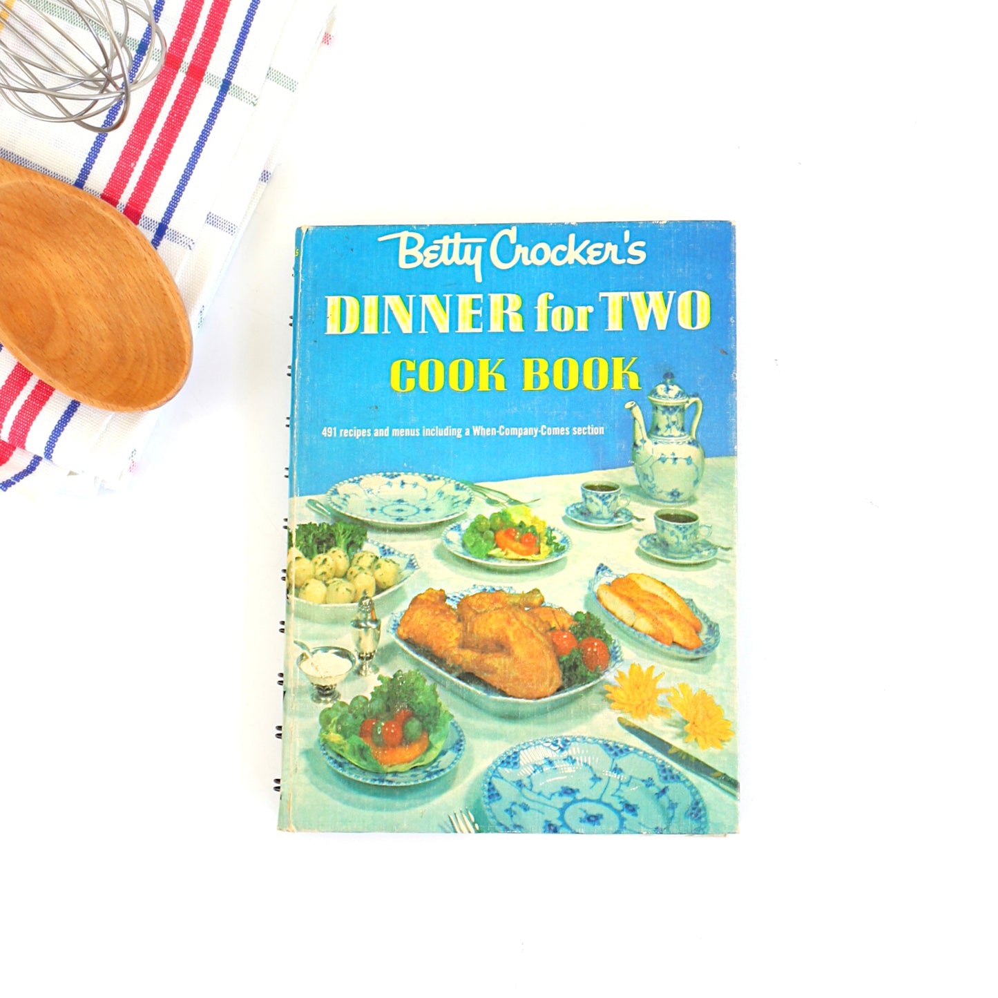 Betty Crocker's Dinner for Two Cook Book / Vintage 1958 Spiral Bound Cookbook *Free US Shipping*