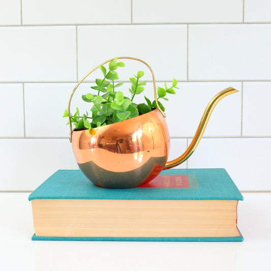 SOLD - Mid Century Copper Watering Can by Coppercraft Guild