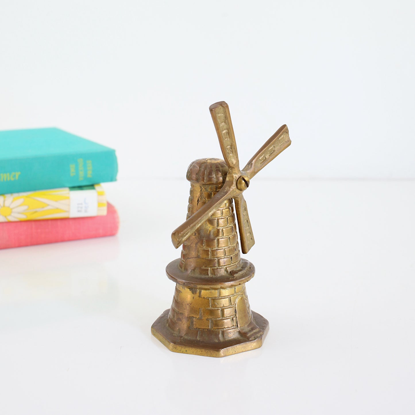 SOLD - Vintage Brass Windmill Bell