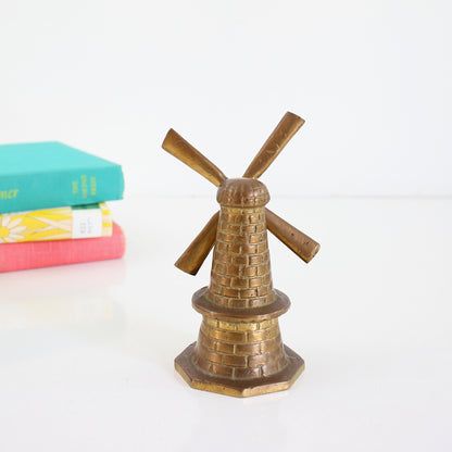 SOLD - Vintage Brass Windmill Bell