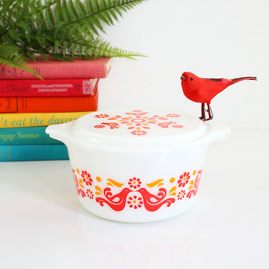 SOLD - Vintage Pyrex Friendship 473 1 Qt Casserole with Lid