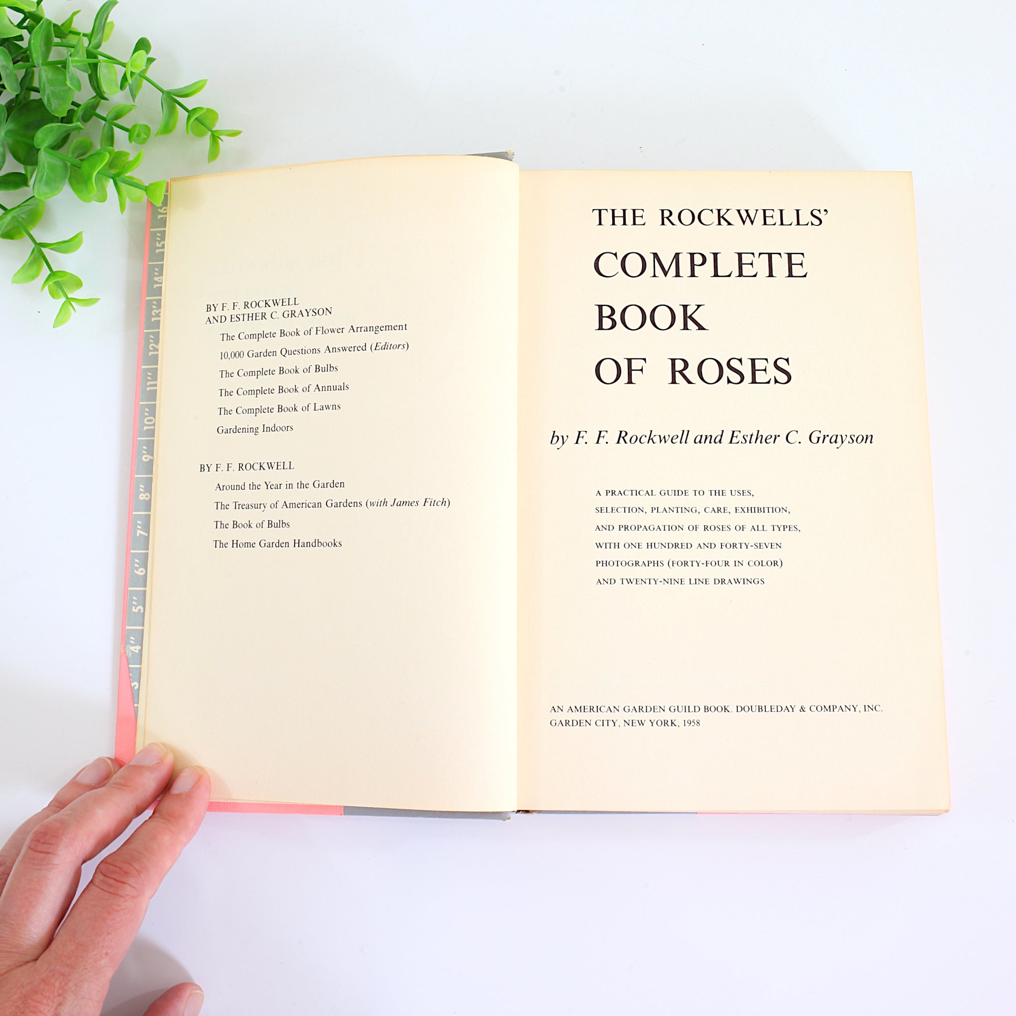 SOLD - Vintage 1958 The Rockwells' Complete Book Of Roses *Free US Shi ...