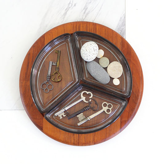 SOLD - Vintage Danish Modern Digsmed Teak Serving Set