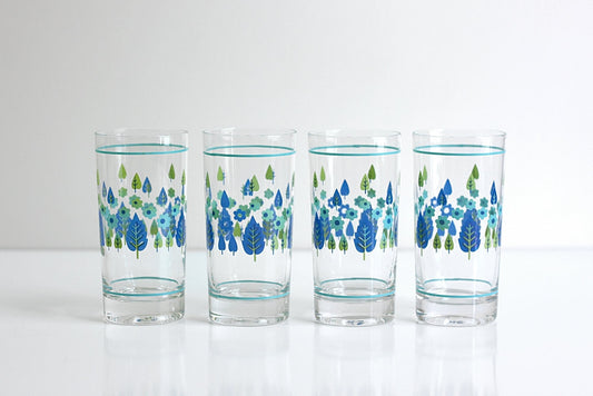 SOLD - Mid Century Swiss Alpine Drinking Glasses by Marcrest