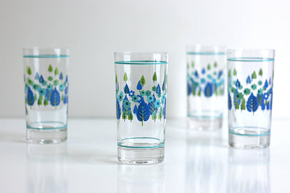 SOLD - Mid Century Swiss Alpine Drinking Glasses by Marcrest