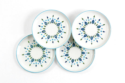 SOLD - Mid Century Swiss Alpine Bread and Butter Plates by Marcrest