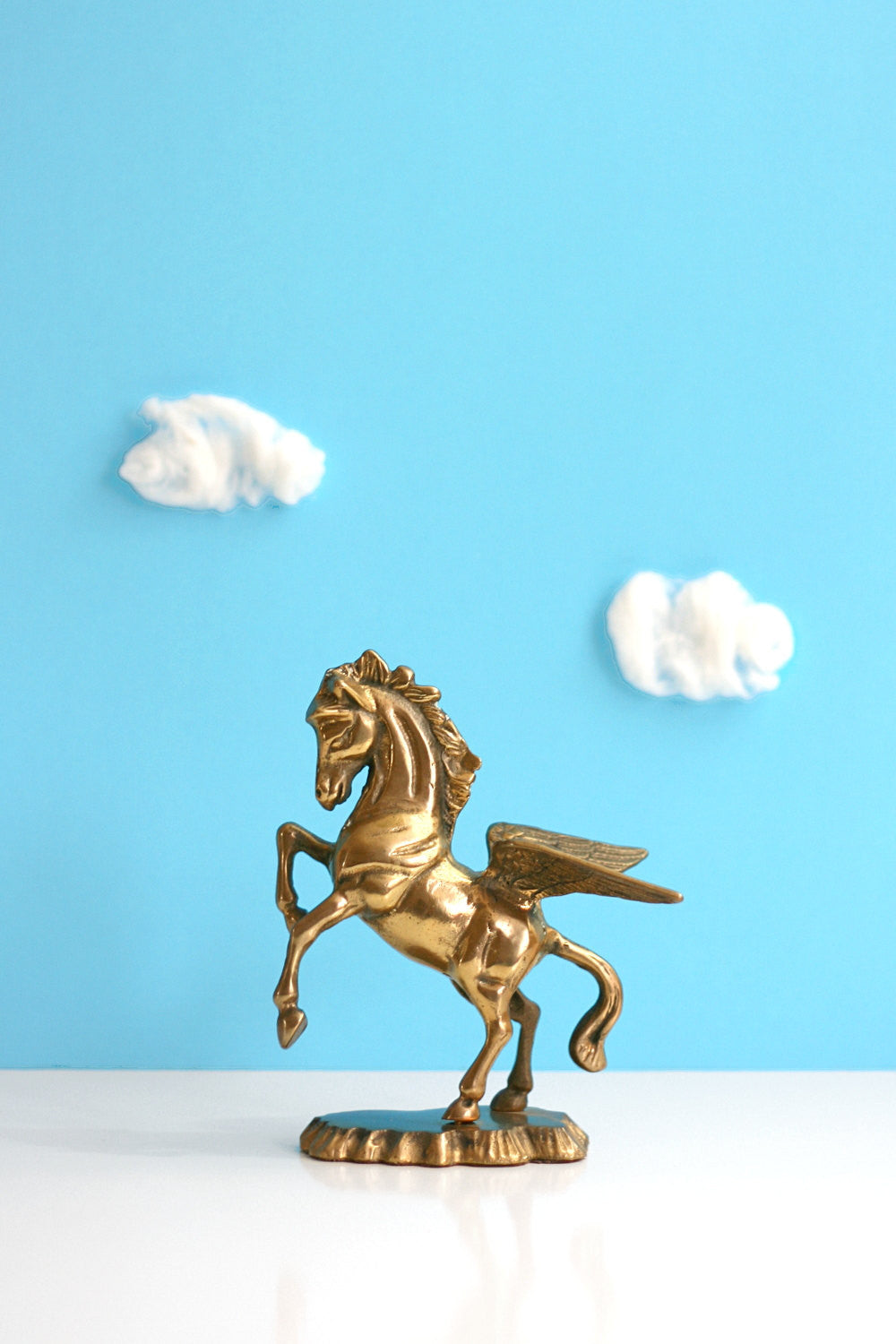 SOLD - Vintage Brass Pegasus Figurine