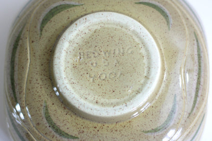 SOLD - Mid Century Modern Red Wing Pottery Bowl - Sgraffito Line by Charles Murphy