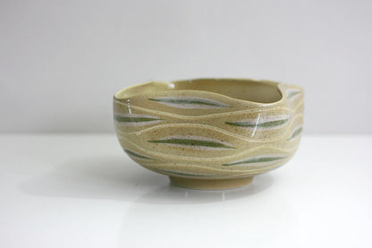 SOLD - Mid Century Modern Red Wing Pottery Bowl - Sgraffito Line by Charles Murphy
