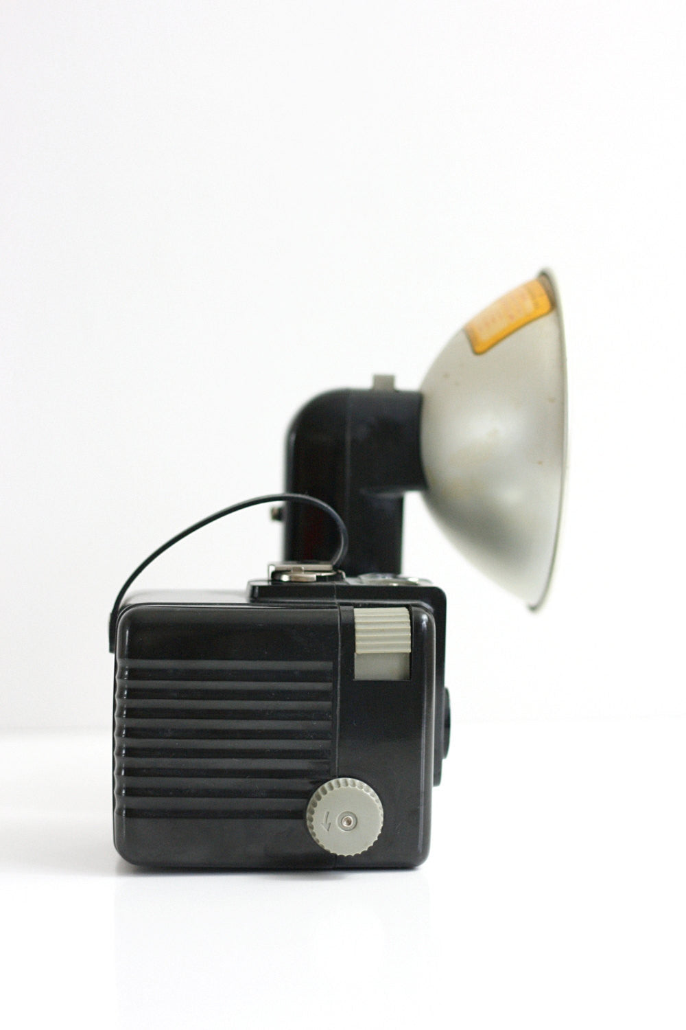 SOLD - Vintage Kodak Brownie Hawkeye 620 Bakelite Box Camera with Flash Attachment