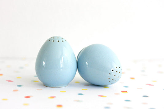 SOLD - Vintage Danish Modern Ceramic Salt and Pepper Shakers from Denmark