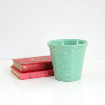 SOLD - Vintage Aqua McCoy Pottery Planter