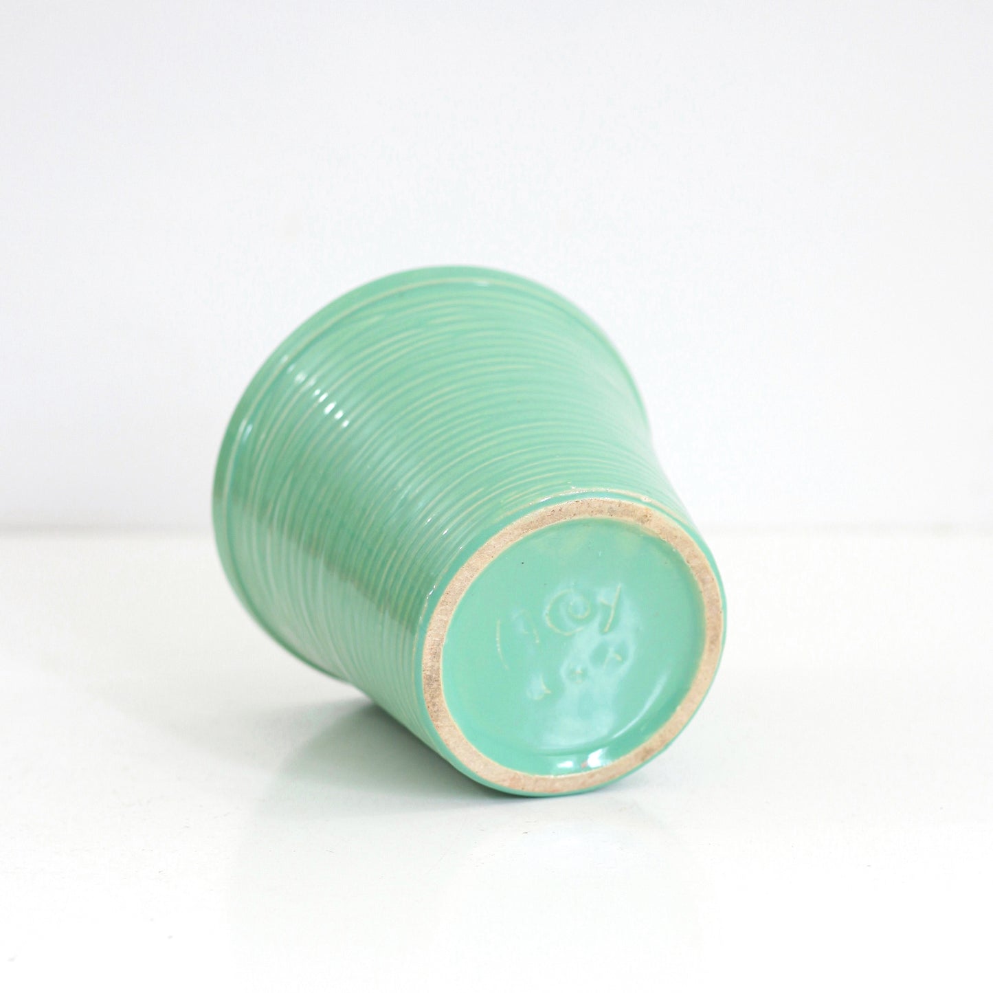 SOLD - Vintage Aqua McCoy Pottery Planter