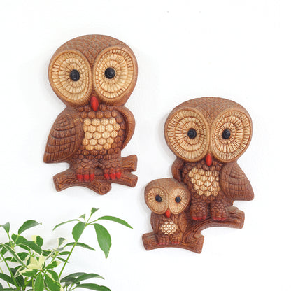 SOLD - Mid Century Owls Wall Decor