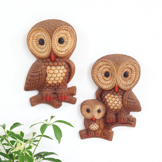 SOLD - Mid Century Owls Wall Decor