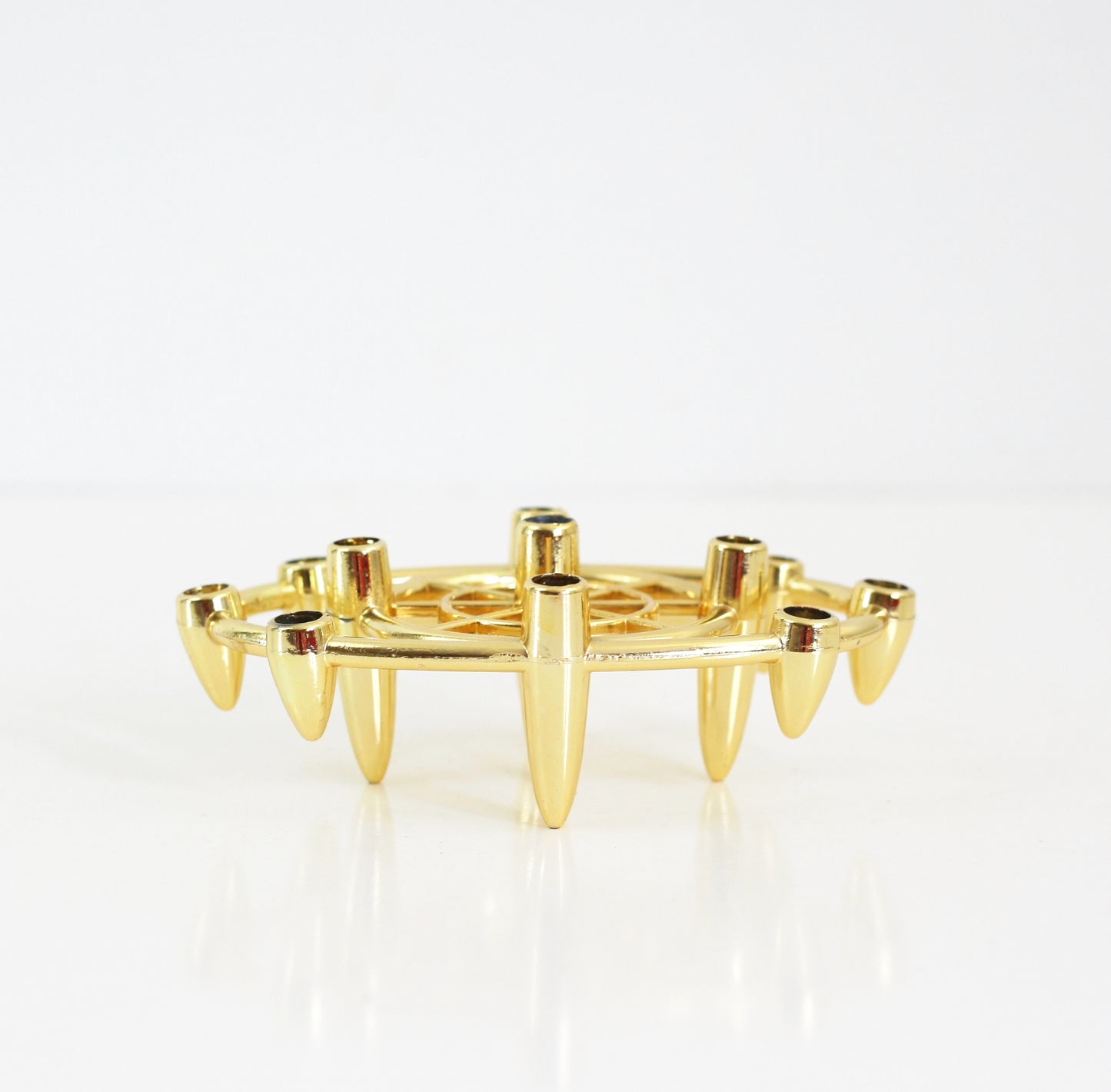 SOLD - Mid Century Modern Gold Tiny Taper Candle Holder