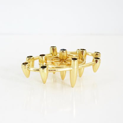 SOLD - Mid Century Modern Gold Tiny Taper Candle Holder