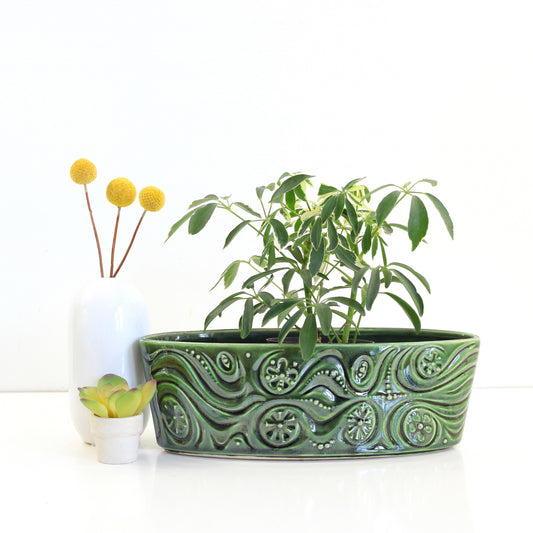 SOLD - Mid Century McCoy Floraline Starburst Planter