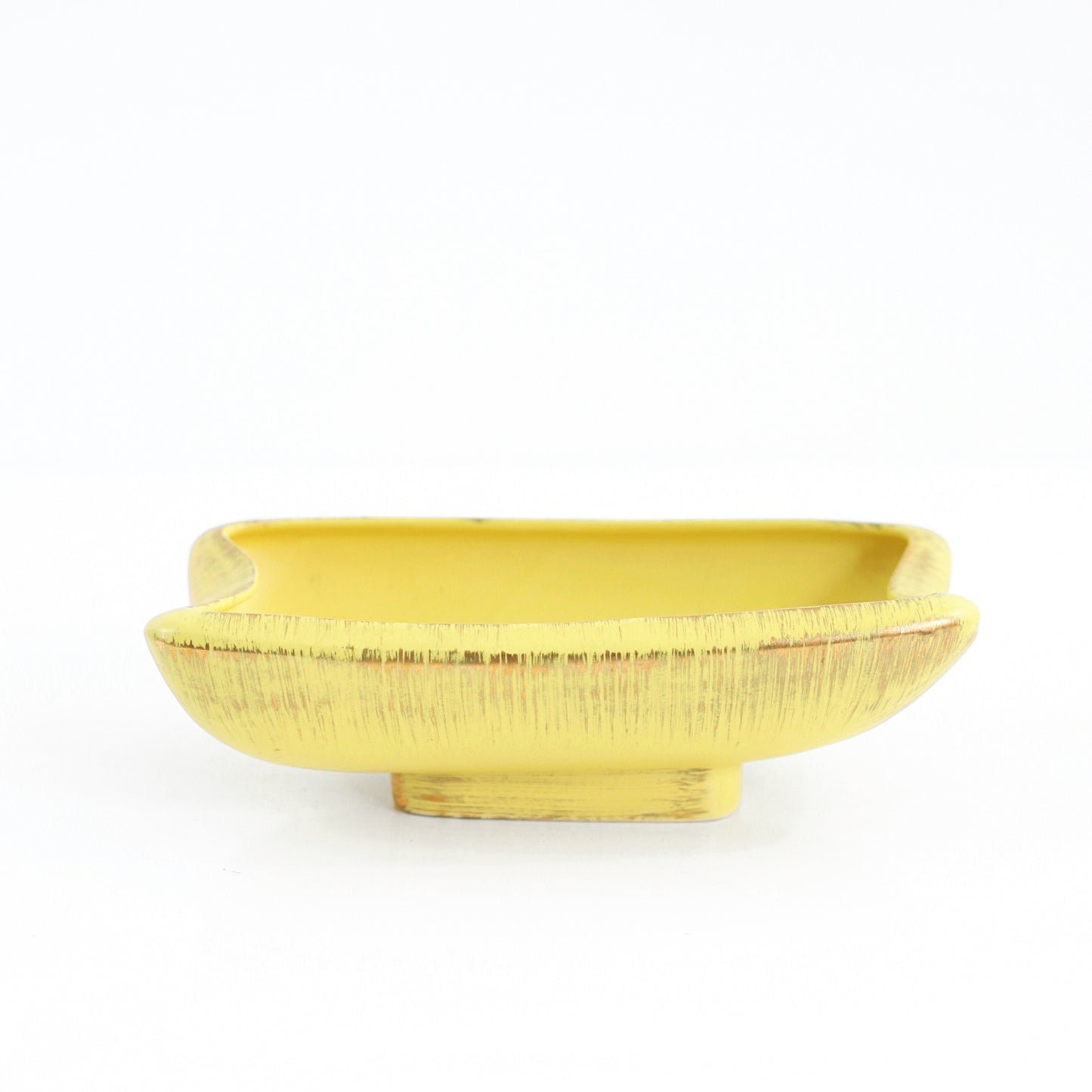 SOLD - Vintage Yellow & Gold 1963 Inarco 'Sun-Glo' Planter