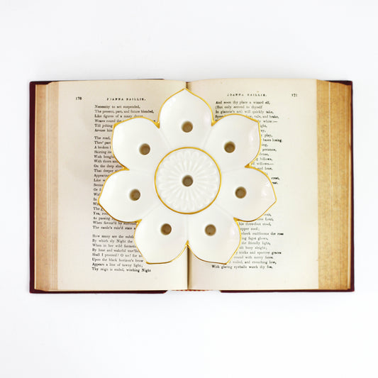 SOLD - Mid Century Lenox Flower Candle Holder