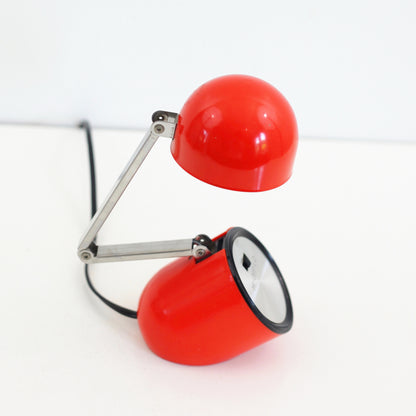 SOLD - Vintage 1970s Prestigeline Red Folding Desk Lamp