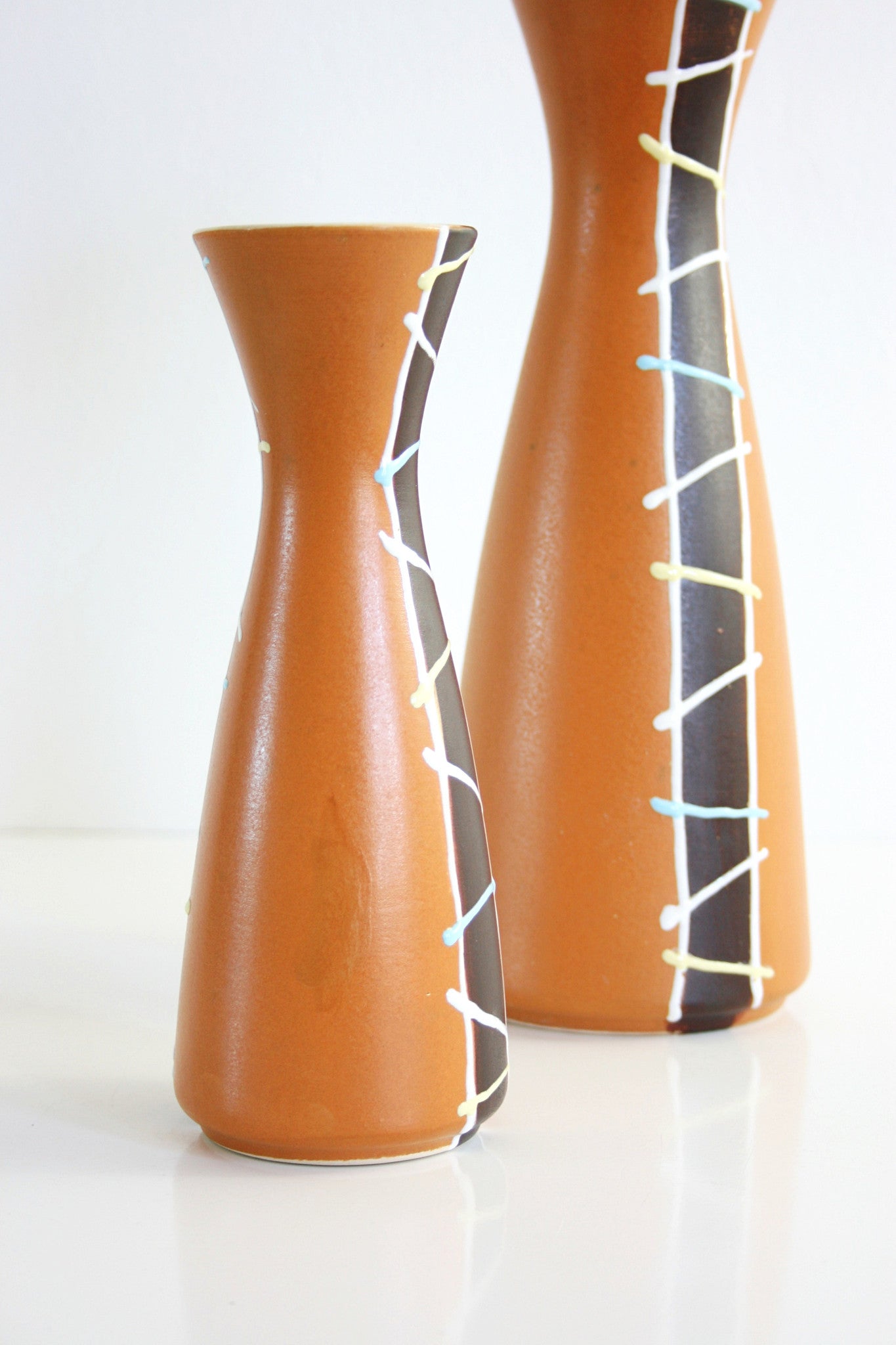 SOLD - Mid Century Modern West German Dümler & Breiden Diabolo Pottery Vases